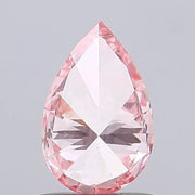 vivid pink colour diamond pear Shaped Fancy Vivid Pink Lab Grown Diamond