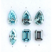 Fancy Blue Lab Grown Diamond Pear, Marquise, Emerald Cut Loose Diamond For Wedding Jewelry