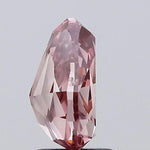 IGI certified lab grown diamond grading report with clarity and color chart details, pear lab grown diamond, intense pink lab grown diamond 