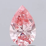 vivid pink colour diamond pear Shaped Fancy Vivid Pink Lab Grown Diamond