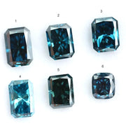 Lab Grown Diamond Blue Radiant Cushion Cut Loose Diamond For Engagement Rings