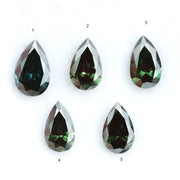 Lab Grown Diamond Loose Green CVD Stone For Pendant & Custom Jewelry