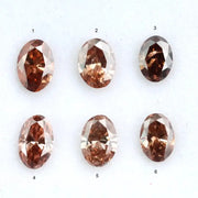 Fancy Brown Oval Cut Lab Grown Diamond Loose CVD Diamond For Custom Fine Jewelry