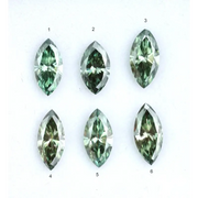 Marquise Cut Lab Grown Diamond Fancy Green Loose Diamond For Engagement Ring