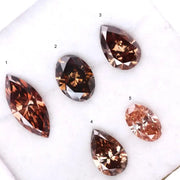 Pear, Oval, Marquise Cut Loose Diamond Premium Lab Grown Brown, Pink Diamond For Fine Jewelry