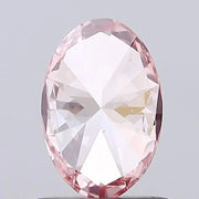 0.70 CT Oval Cut Lab Grown Diamond, Fancy Vivid Pink Certified Diamond For Gold Ring