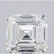 4.02 Ct Antique Asscher Cut Lab Grown Diamond Vintage Step Cut Statement Stone