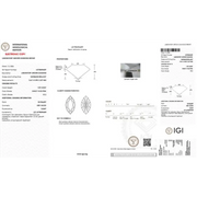 Certified lab grown diamond report with fluorescence and color chart information, marquise pink lab grown diamond 