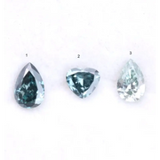 Blue Lab Grown Diamond Pear, Heart Shape Loose Diamond Fine Jewelry Stone For Gift
