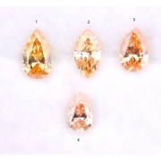 Luxury Orange, Pink Peach Pear, Marquise Cut Lab Grown Diamond Fancy Sustainable Loose Stones For Fine Jewelry