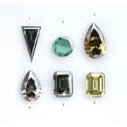 Mix Color Lab Grown Diamond Pear, Trillion, Round, Emerald Cut CVD Loose Diamond For Fine Jewelry