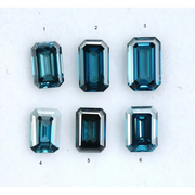 Emerald Cut Lab Grown Diamond Fancy Blue CVD Loose Diamond For Engagement Ring