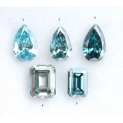 Fancy Blue Lab Grown Diamond Pear, Emerald Cut Lab Created Diamond For Fine Jewelry
