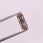 3.23 Ct champagne lab grown diamond elongated criss cut cushion shape, VS clarity loose diamond for custom engagement ring or fine jewelry