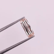 1.89 Ct champagne lab grown diamond with elongated criss cut cushion shape, VS clarity elegant loose diamond for custom engagement ring or fine jewelry