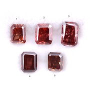 Lab Grown Fancy Red, Pink, Brown Radiant Cut Diamond Loose Diamonds For Custom Wedding Ring