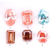 Premium Fancy Pink - Blue Lab Grown Diamond Emerald, Oval, Pear, Radiant Diamond for Jewelry
