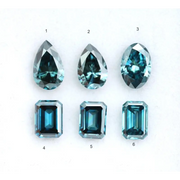 Blue Lab Created Diamond Fancy Pear Oval Emerald CVD Diamond For Jewelry Making