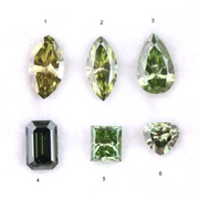 Fancy Green Color Lab Grown Diamond Pear, Marquise, Heart, Princess, Emerald Cut Diamonds For Fine Jewelry