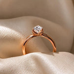 trillion lab grown diamond ring, Two carat trillion cut diamond engagement ring