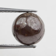 brown colour rough herkimer diamond ring sterling silver
