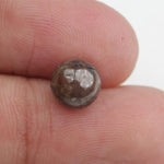 brown colour rough herkimer diamond ring sterling silver