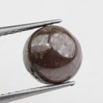 brown colour rough herkimer diamond ring sterling silver
