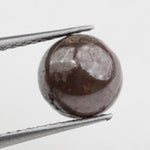 brown colour rough herkimer diamond ring sterling silver