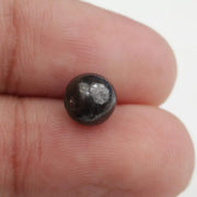 black colour rough cut diamond ring with rough brown diamond