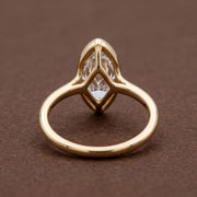 3.54 Ct Oval Cut Lab Grown Diamond Ring in 14K Yellow Gold Solitaire Engagement Ring