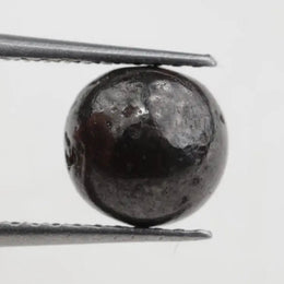 black colour rough cut diamond ring with rough brown diamond