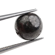 black colour rough cut diamond ring with rough brown diamond
