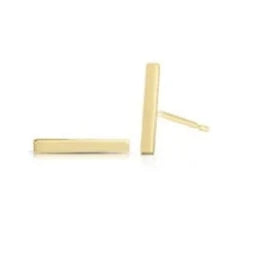 Linear Bar Stud Stunning Silver Earrings