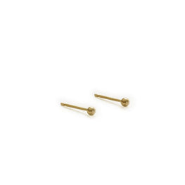 Tiny Ball Stud Earrings, 14k Gold Plated Dainty Earrings, Yellow Gold Studs, Delicate Jewelry, Mix and Match