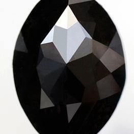 2.09 carat natural black loose diamond for engagement ring
