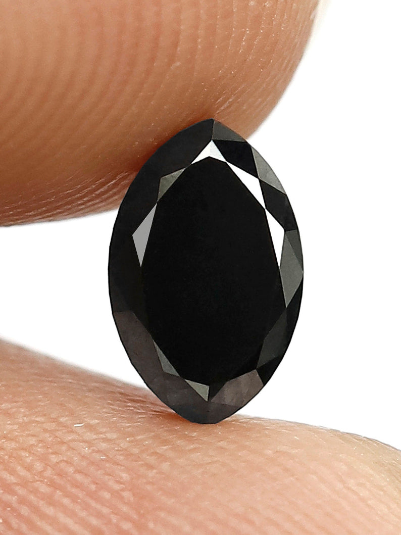 2.98 CT Natural Black Diamond Marquise Cut Loose Diamond