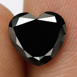 4.68 CT Natural Black Diamond Unique Heart Shape Diamond