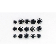 3.72Ct Natural Loose Diamond Black Round Shape Brilliant Cut Diamond For Ring