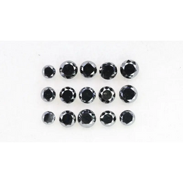 3.72Ct Natural Loose Diamond Black Round Shape Brilliant Cut Diamond For Ring