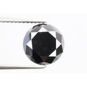 Natural Round Shape Diamond Black Brilliant Cut Loose Diamond For Engagement Ring