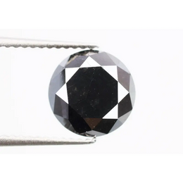 Natural Round Shape Diamond Black Brilliant Cut Loose Diamond For Engagement Ring