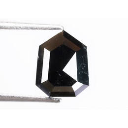 3.48Ct Natural Loose Diamond Fancy Black Color Geometric Shape Diamond For Jewelry