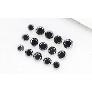 3.72Ct Natural Loose Diamond Black Round Shape Brilliant Cut Diamond For Ring