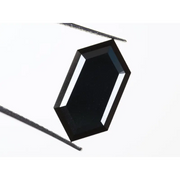 1.98Ct Black Hexagon Shape Diamond Natural Loose Polished Black Diamond Ring