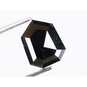 3.48Ct Natural Loose Diamond Fancy Black Color Geometric Shape Diamond For Jewelry