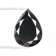 Natural Fancy Black Color Pear Shape Diamond For Engagement Rings | Personalized Gifts