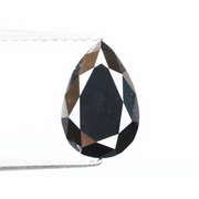 1.97Ct Loose Black Pear Shape Diamond Natural Diamond For Unique Diamond Ring