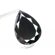 Natural Fancy Black Color Pear Shape Diamond For Engagement Rings | Personalized Gifts