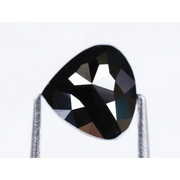 3.44Ct Natural Black Loose Diamond Fancy Pear Shape Polished Diamond For Ring