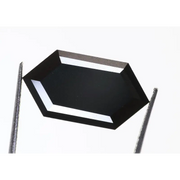 1.98Ct Black Hexagon Shape Diamond Natural Loose Polished Black Diamond Ring